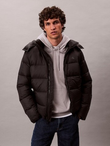Geacă de primăvară-toamnă de la Calvin Klein Jeans pe negru: față