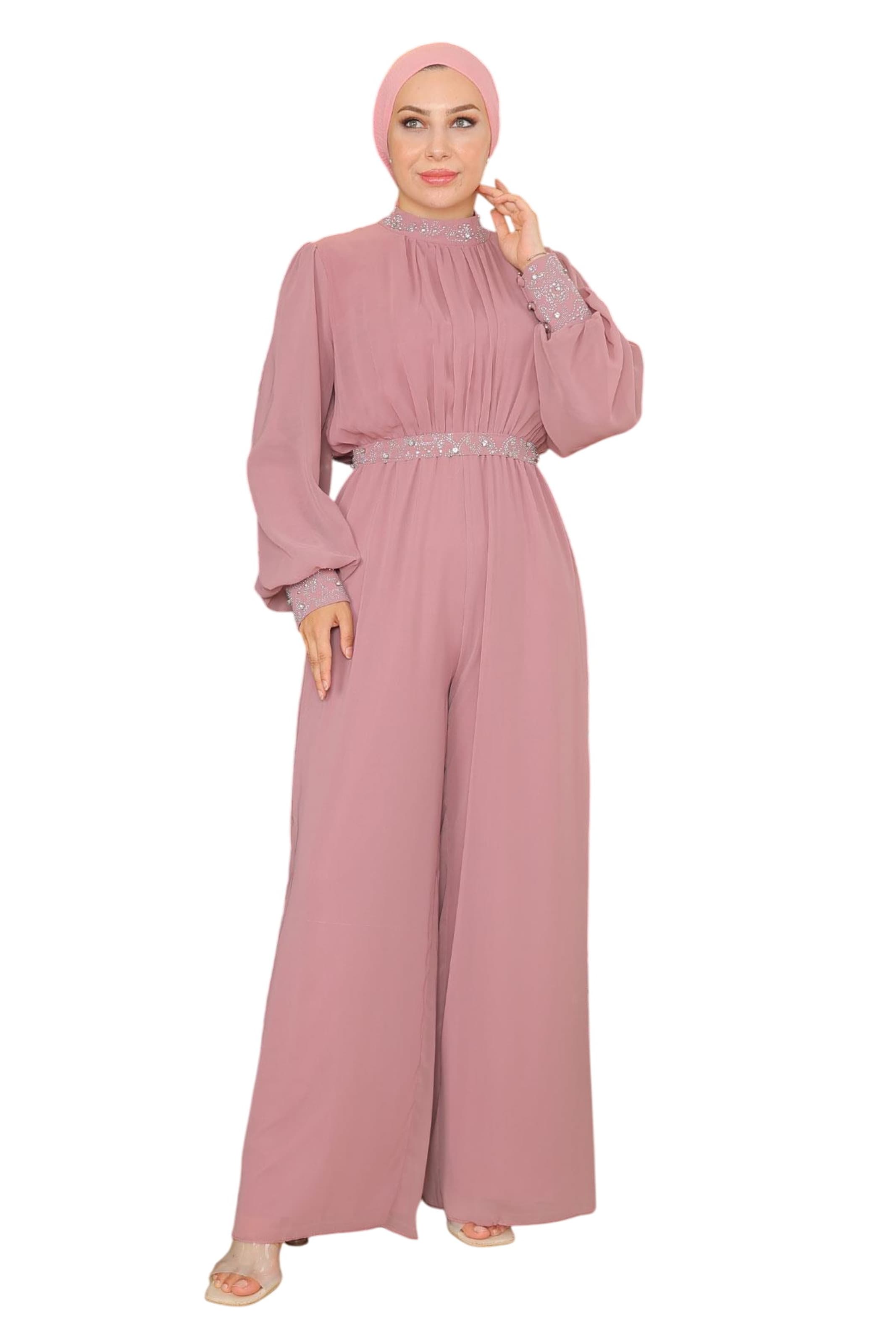 MODAMIHRAM Jumpsuit in Pink: front