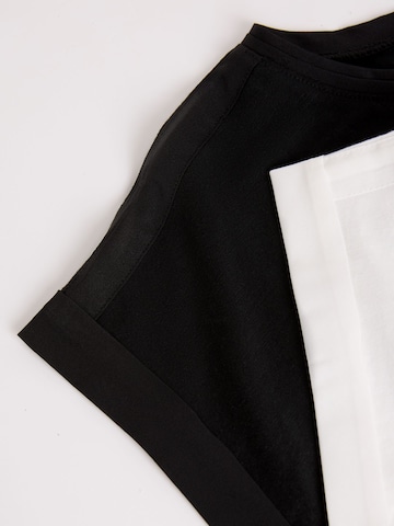 T-shirt love & roses en noir