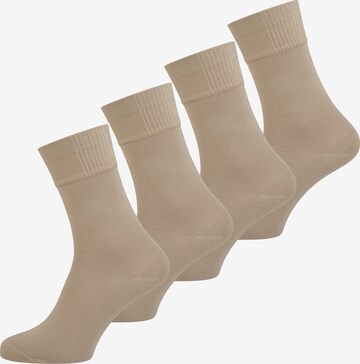 Nur Der Socks in Beige: front