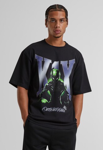 K1X T-Shirt 'Alien Built' in Schwarz: Vorderseite