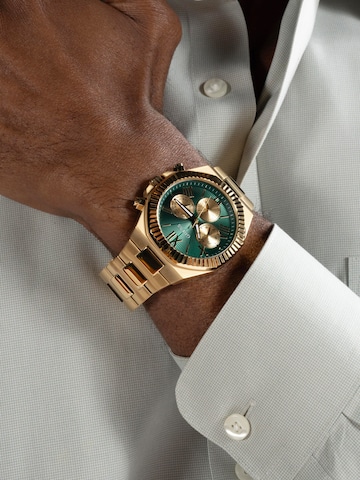 GUESS Analog watch 'Equity' in Gold: front