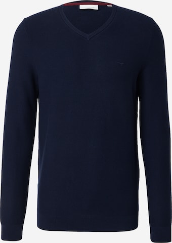 Pull-over 'Elko' MUSTANG en bleu : devant