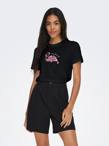 ONLY T-Shirt 'ONLKITA' in Schwarz: Vorderseite