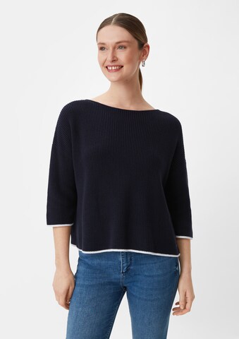 Pull-over comma casual identity en bleu : devant