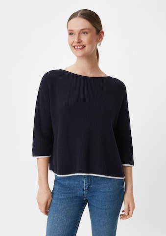 Pull-over comma casual identity en bleu : devant