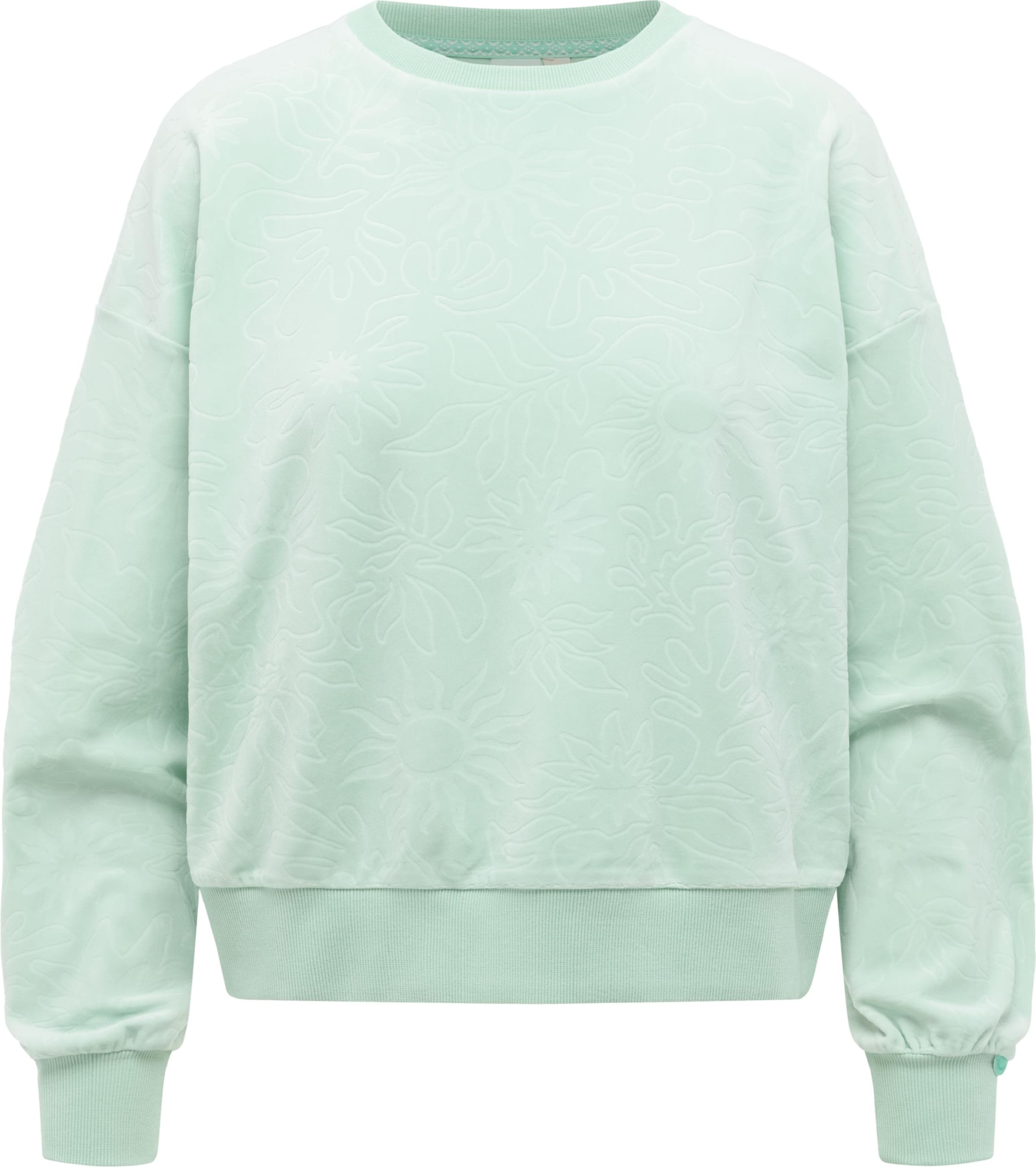 Sweat-shirt 'Wuss Embossed' Ragwear en vert : devant