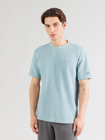 Champion Authentic Athletic Apparel Tričko – modrá: přední strana