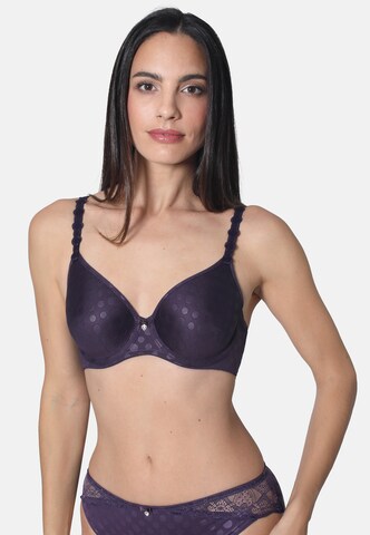 Bustier Soutien-gorge 'DOT & BLOSSOM' sassa en violet : devant
