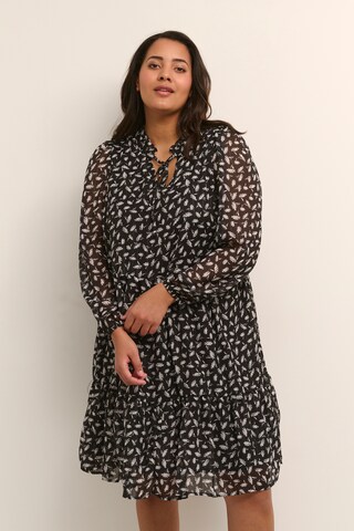 KAFFE CURVE Dress 'Camino' in Black: front