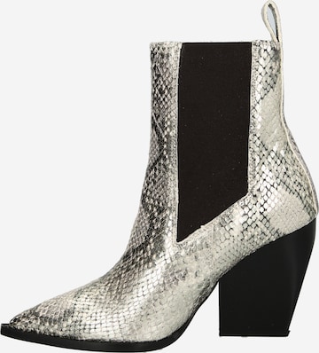 AllSaints - Botas chelsea em ouro