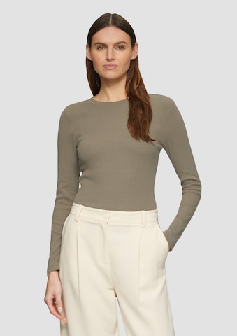 s.Oliver Shirt in Bruin: voorkant