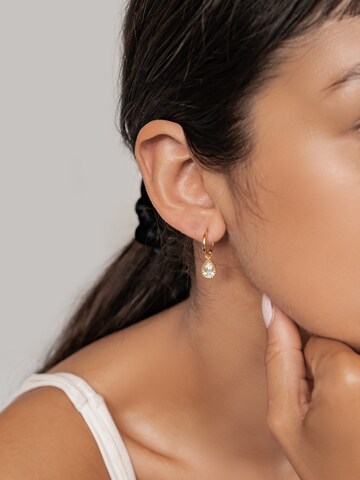 Hey Happiness Ohrringe 'April Birthstone' in Gold