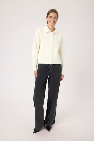SOAKED IN LUXURY Knit cardigan 'SLSelene' in White