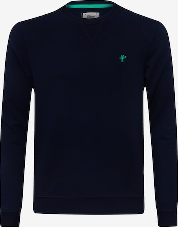 DENIM CULTURE Sweatshirt 'Nicholas' in Blauw: voorkant