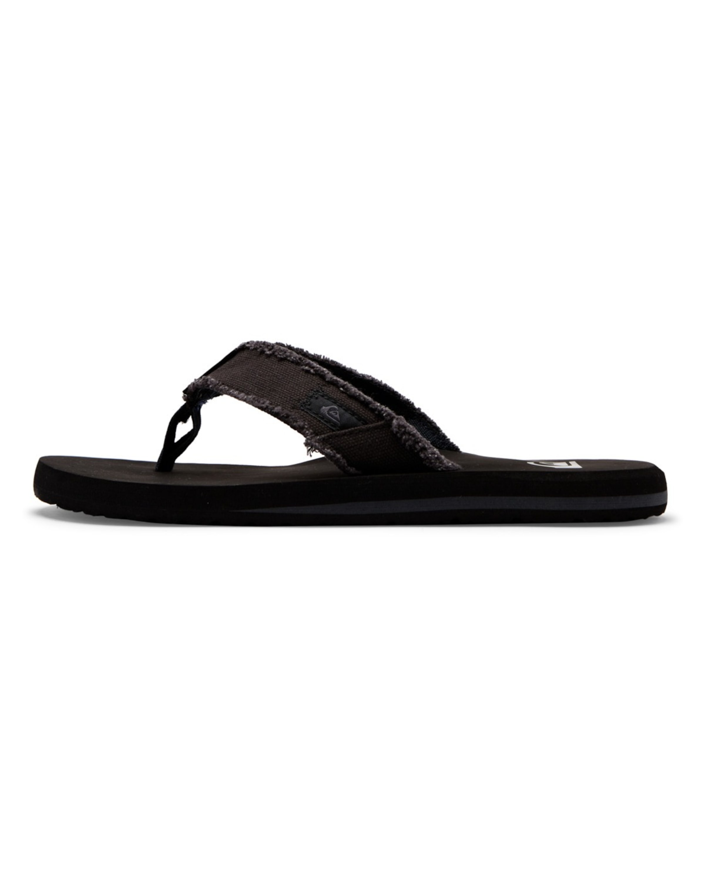 Tongs 'Monkey Abyss' QUIKSILVER en noir : devant