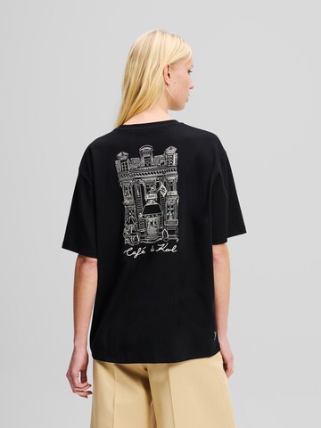 Karl Lagerfeld - Camiseta 'JORGE PARRA' en negro