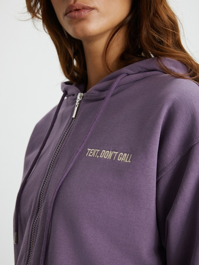 Grimelange Sweatvest in de kleur Lila, Productweergave