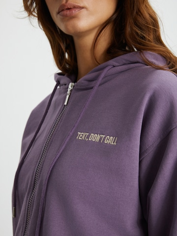 Grimelange - Sudadera con cremallera en lila
