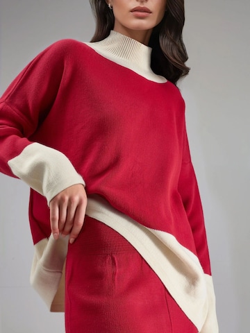 Pantalons de tailleur My fashion en rouge
