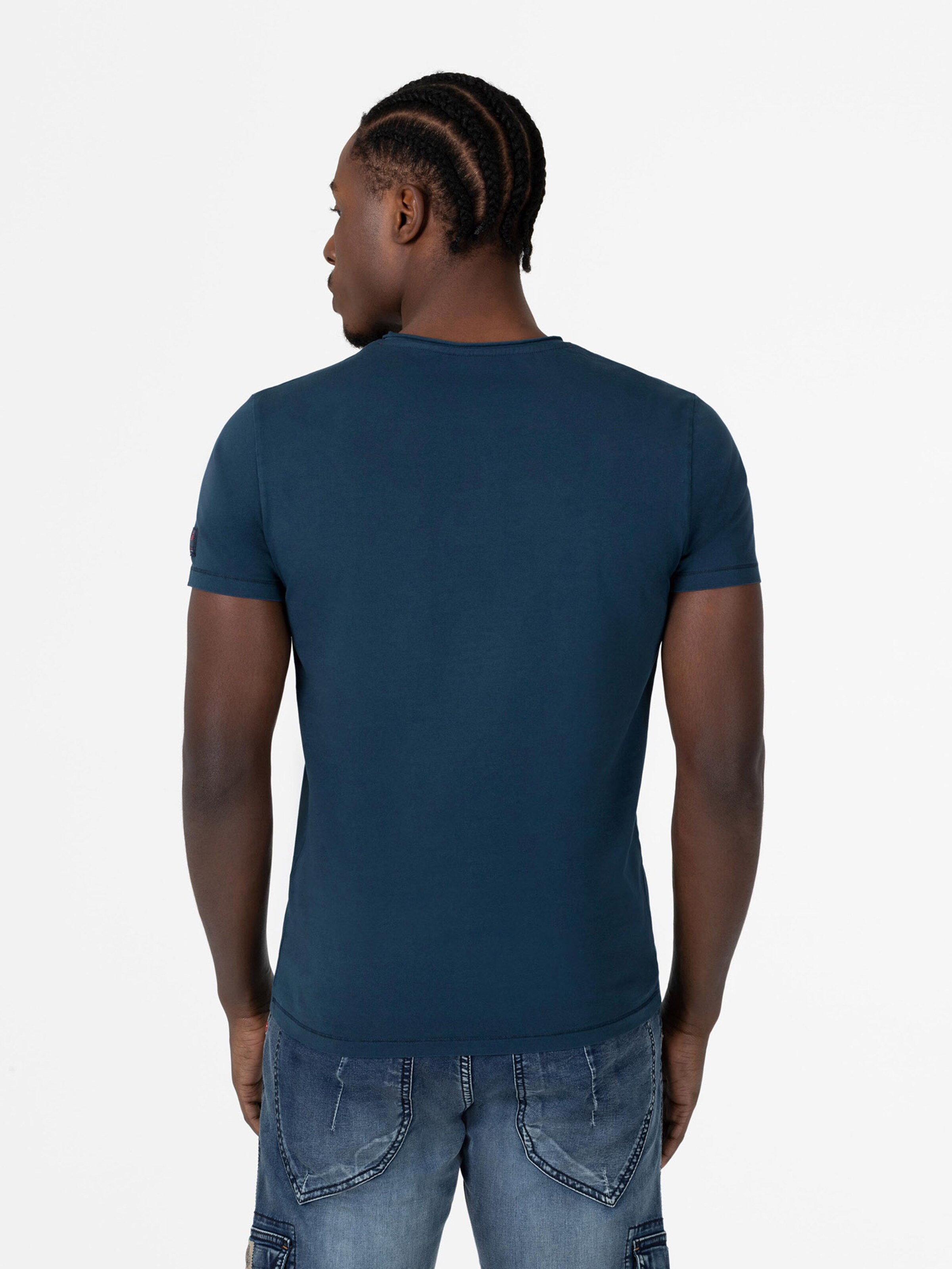 Männer Große Größen TIMEZONE T-Shirt in Nachtblau - VE40591