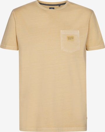T-Shirt Petrol Industries en jaune : devant