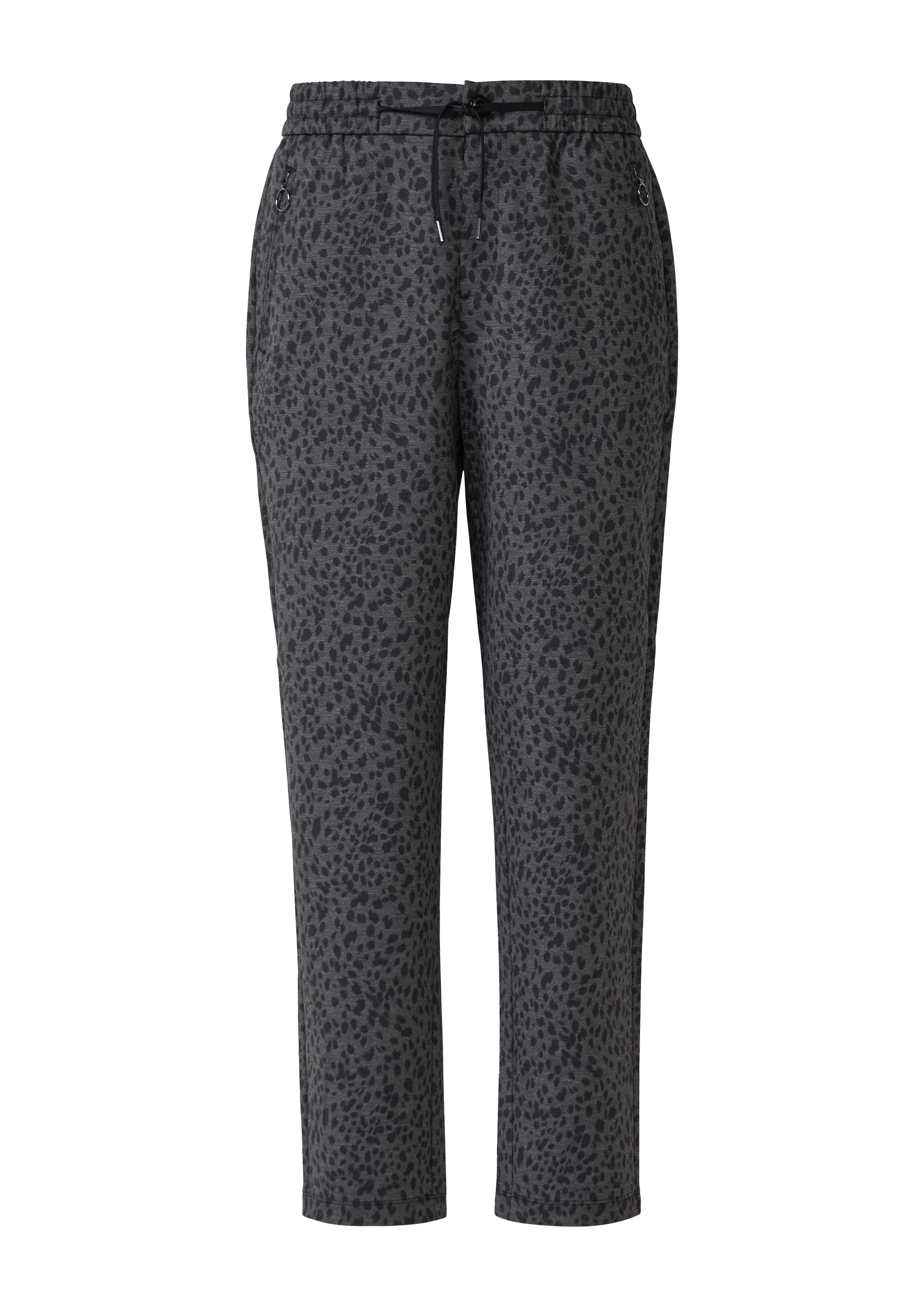 s.Oliver Tapered Trousers in Grey: front