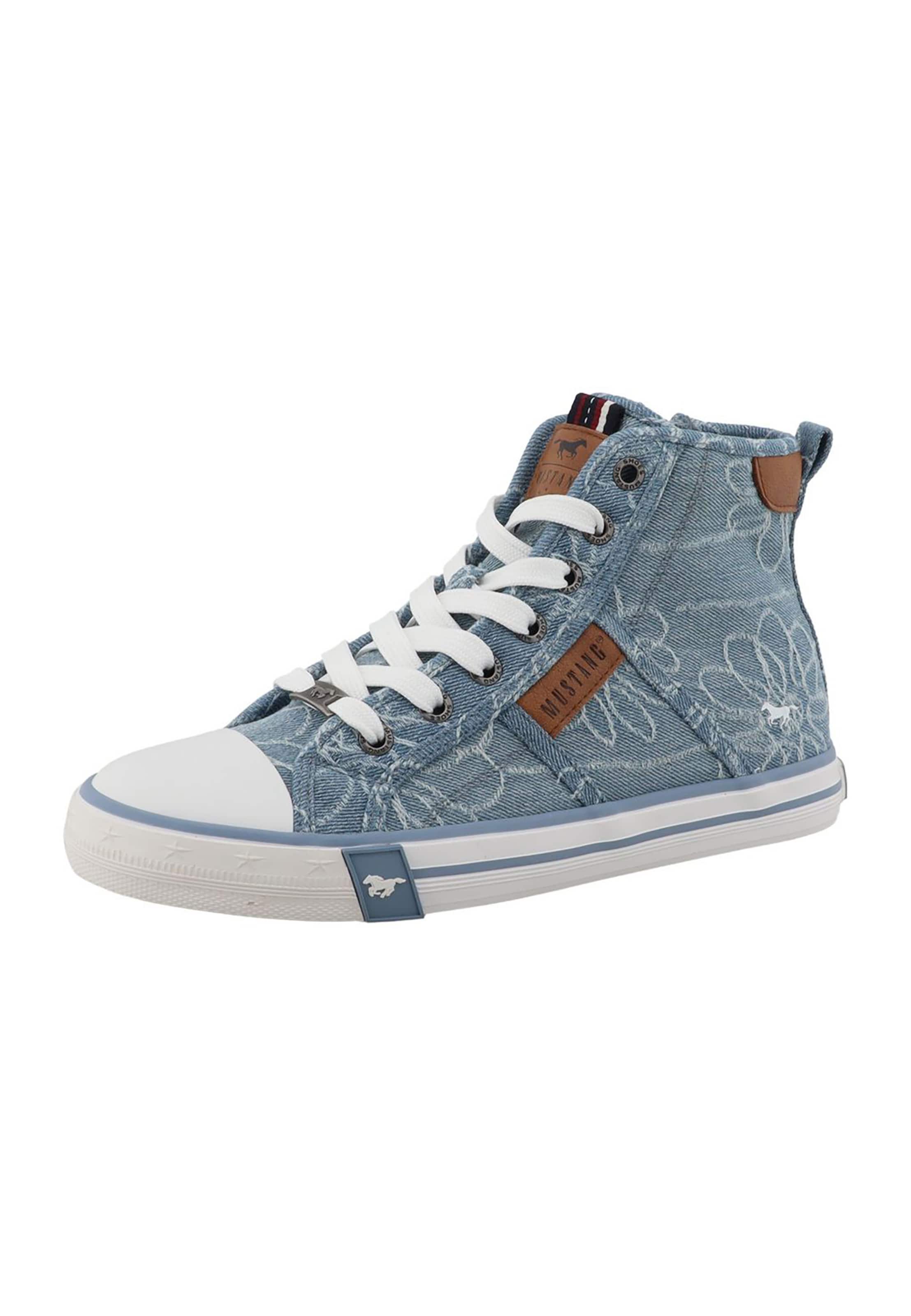 MUSTANG High-top trainers in Blue: front