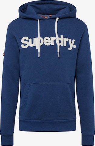 Superdry Sweatshirt in Blue: front