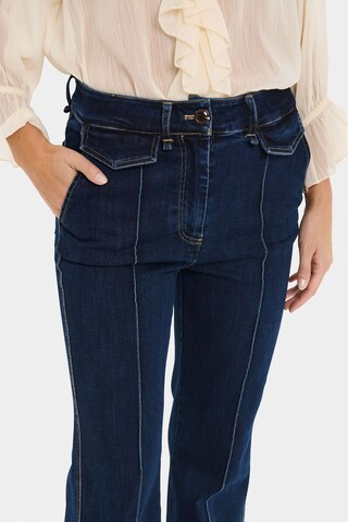 SAINT TROPEZ Flared Jeans 'Noe' in Blue