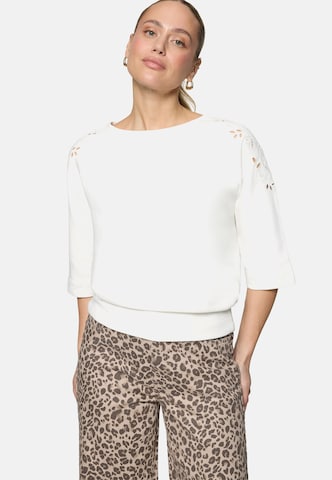 Sweat-shirt zero en blanc : devant