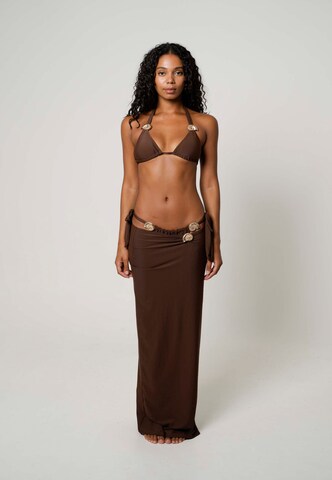 Moda Minx Skirt 'Nautilius Shell' in Brown: front