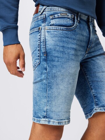 Pepe Jeans Regular Shorts 'HATCH' in Blau