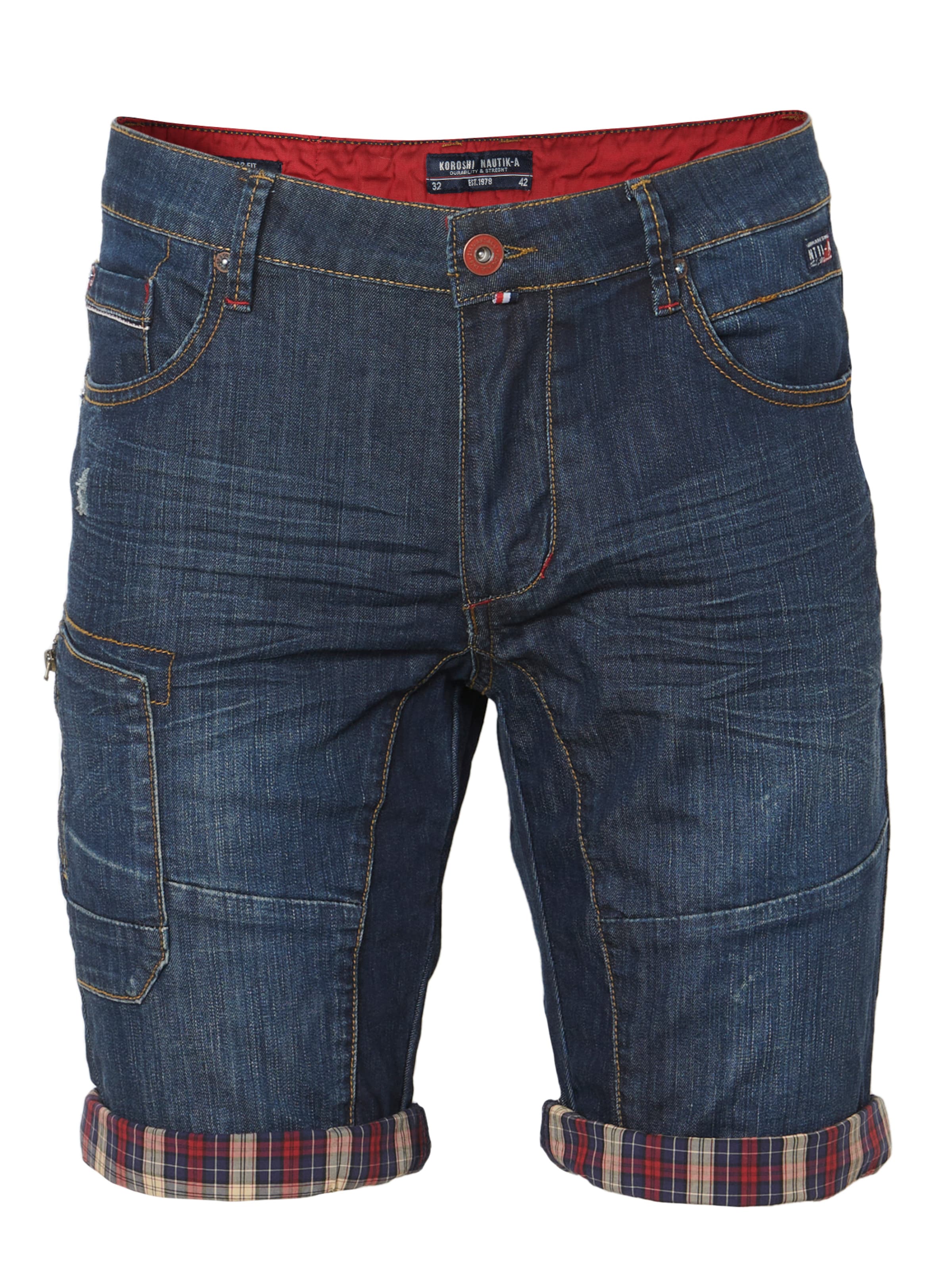 KOROSHI regular Τζιν σε μπλε: μπροστά