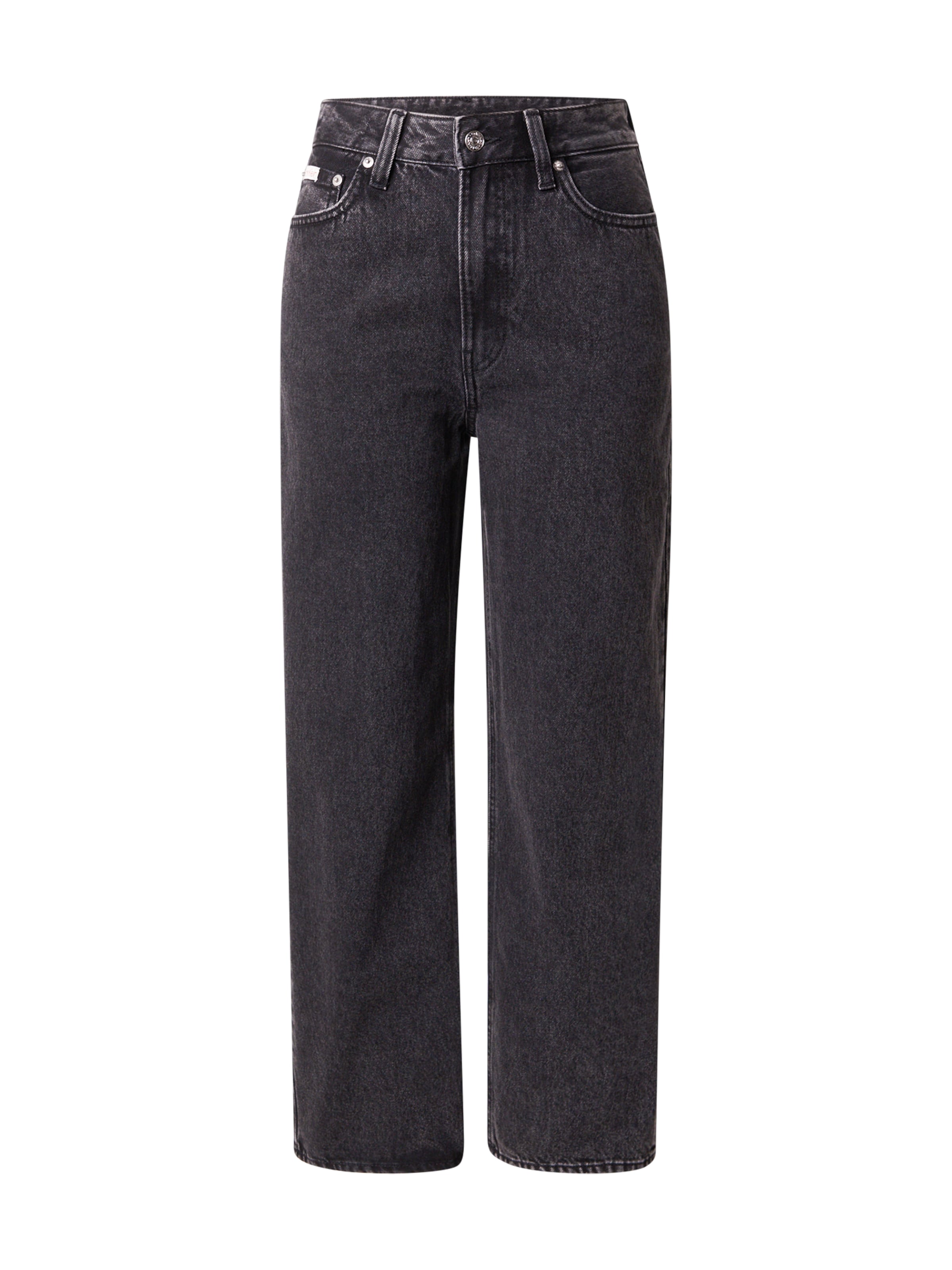 Calvin Klein Jeans Loosefit Τζιν 'ESSENTIAL' σε μαύρο: μπροστά