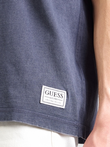 GUESS - Camiseta en azul