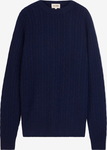 GOBI Cashmere Pullover in Blau: Vorderseite