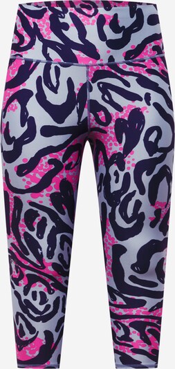 Pantaloni sport UNDER ARMOUR pe albastru pastel / roz / negru, Vizualizare produs