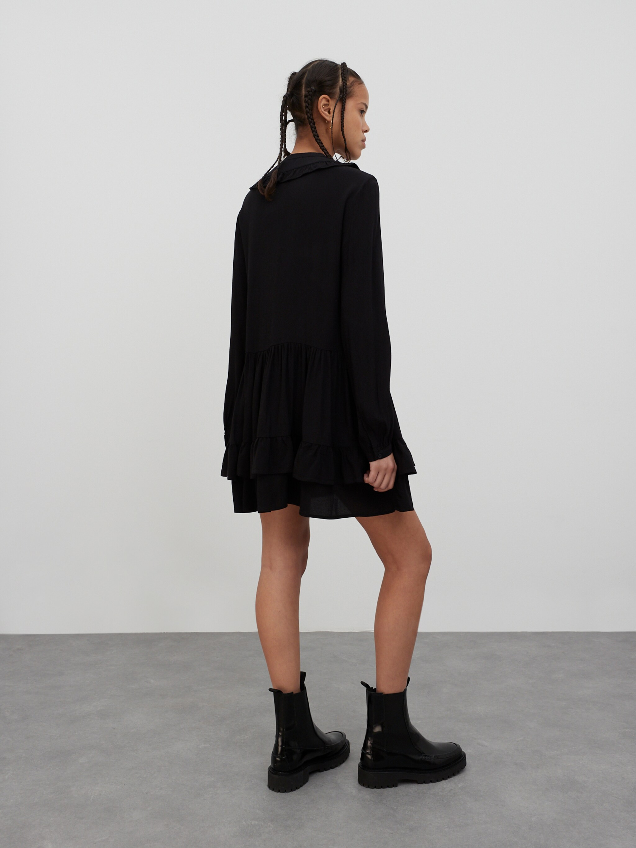 EDITED Produits Robe-chemise 'Bijou' noir