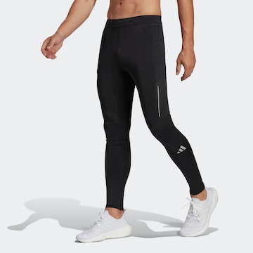 ADIDAS PERFORMANCE Skinny Παντελόνι φόρμας 'Own The Run' σε μαύρο
