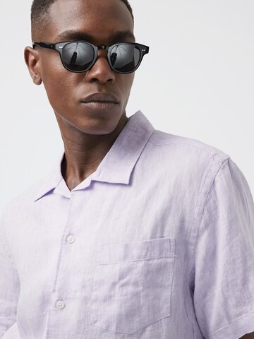 J.Lindeberg Regular fit Button Up Shirt in Purple