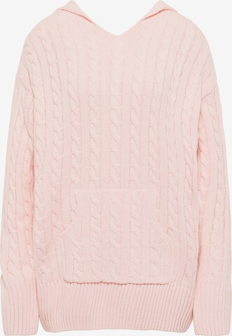 MYMO Oversized trui in Roze: voorkant