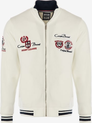 CARISMA Sweatjacke in Weiß: Vorderseite