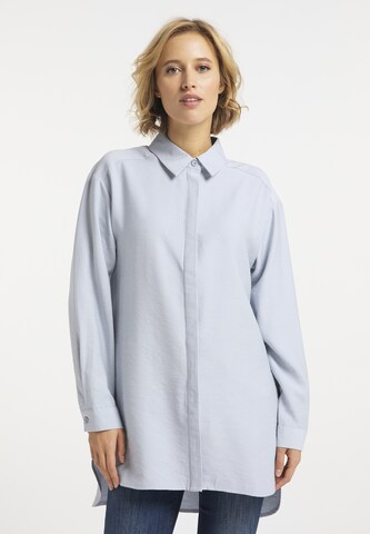 usha BLUE LABEL Bluse in Blau: predná strana