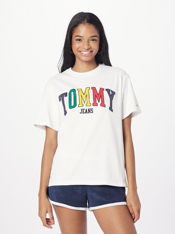 Tommy Jeans Tričko - biela: predná strana