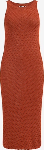 Robes en maille WE Fashion en rouge : devant