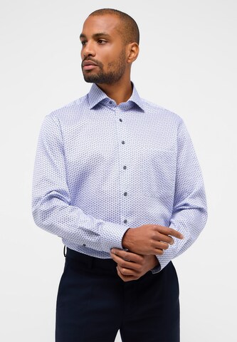 ETERNA Comfort fit Button Up Shirt in Blue: front