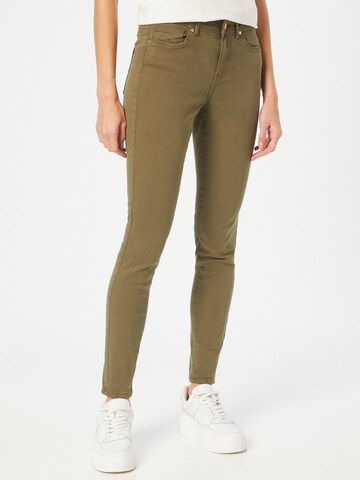 Skinny Jean 'WAUW' ONLY en vert : devant