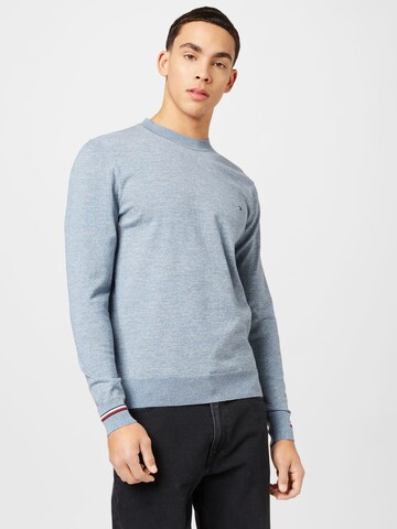 Pull-over TOMMY HILFIGER en bleu : devant