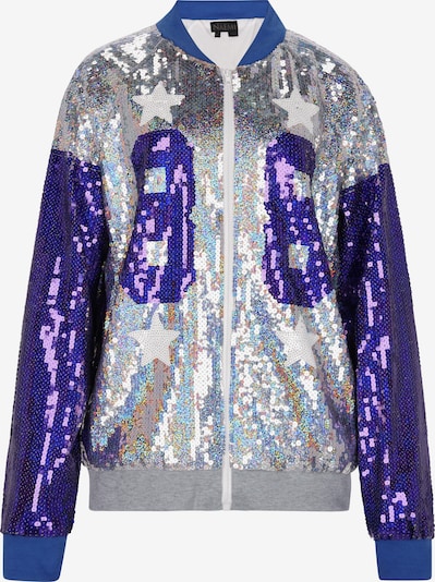 Demisezoninė striukė iš NAEMI, spalva – indigo spalva / sidabrinė / balta, Prekių apžvalga